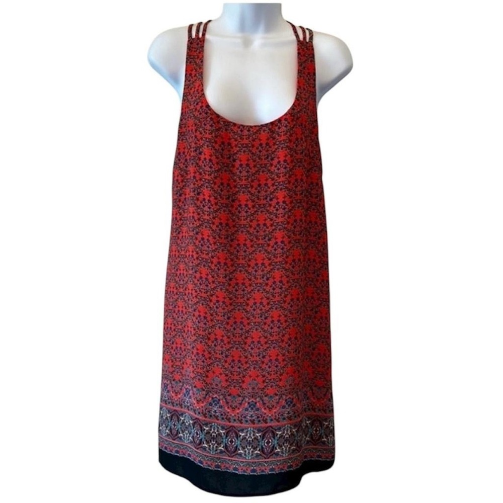 Boho Bandana Coastal Cowgirl Skies Are Blue Petite Hippie Slip Dress